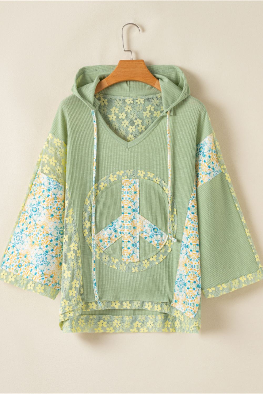 Peace Patch Hooded Shirt