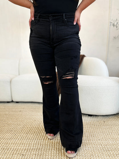 Judy Blue Bestie Black Flare Jeans