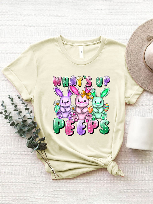 What's Up Peeps Graphic Tee