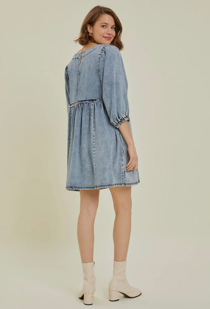 Bailey Babydoll Denim Dress