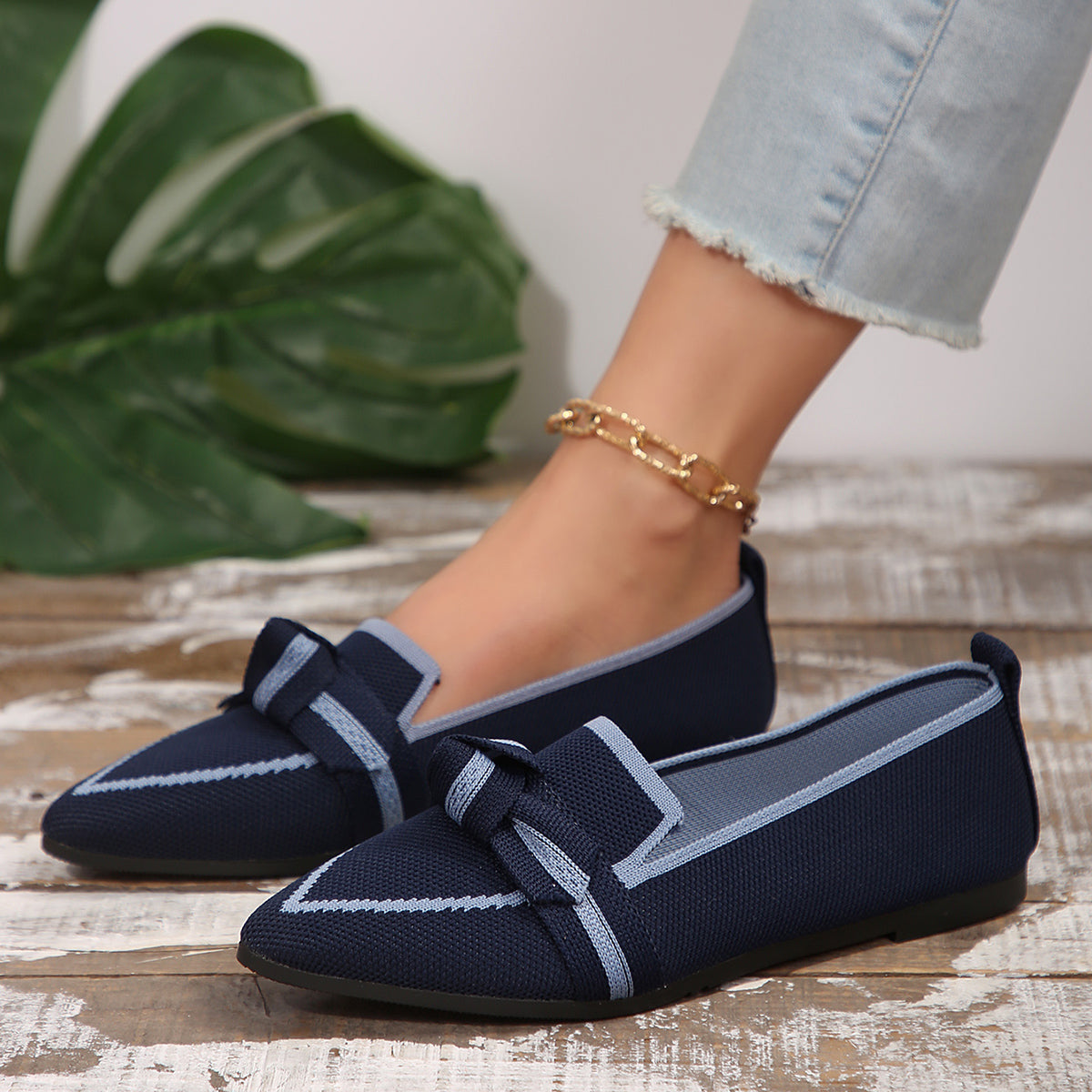 Bow Toe Loafers