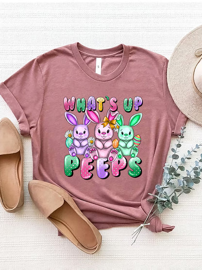 What's Up Peeps Graphic Tee