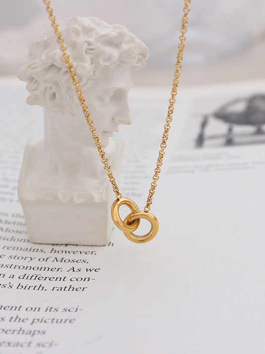 Hoppy Hoop Pendant Necklace
