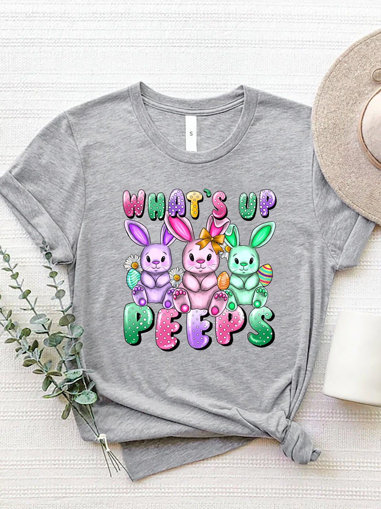 What's Up Peeps Graphic Tee